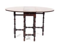 A Gate-Leg Table Height 29 x width 48 x depth 24 inches.