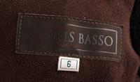 A Dennis Basso Brown Lambskin Coat, Size 6.