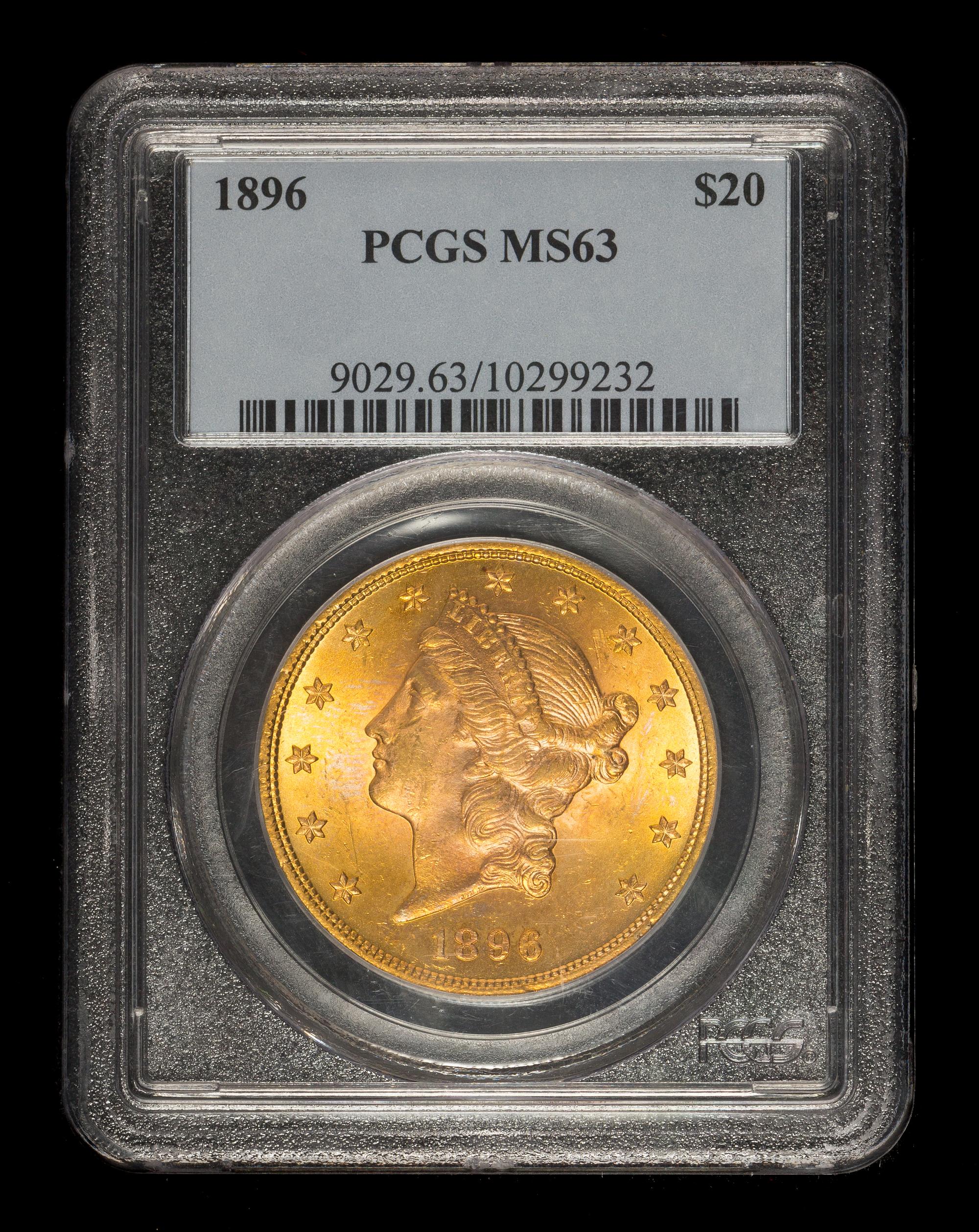 A United States 1896 Liberty Head $20 Gold Coin