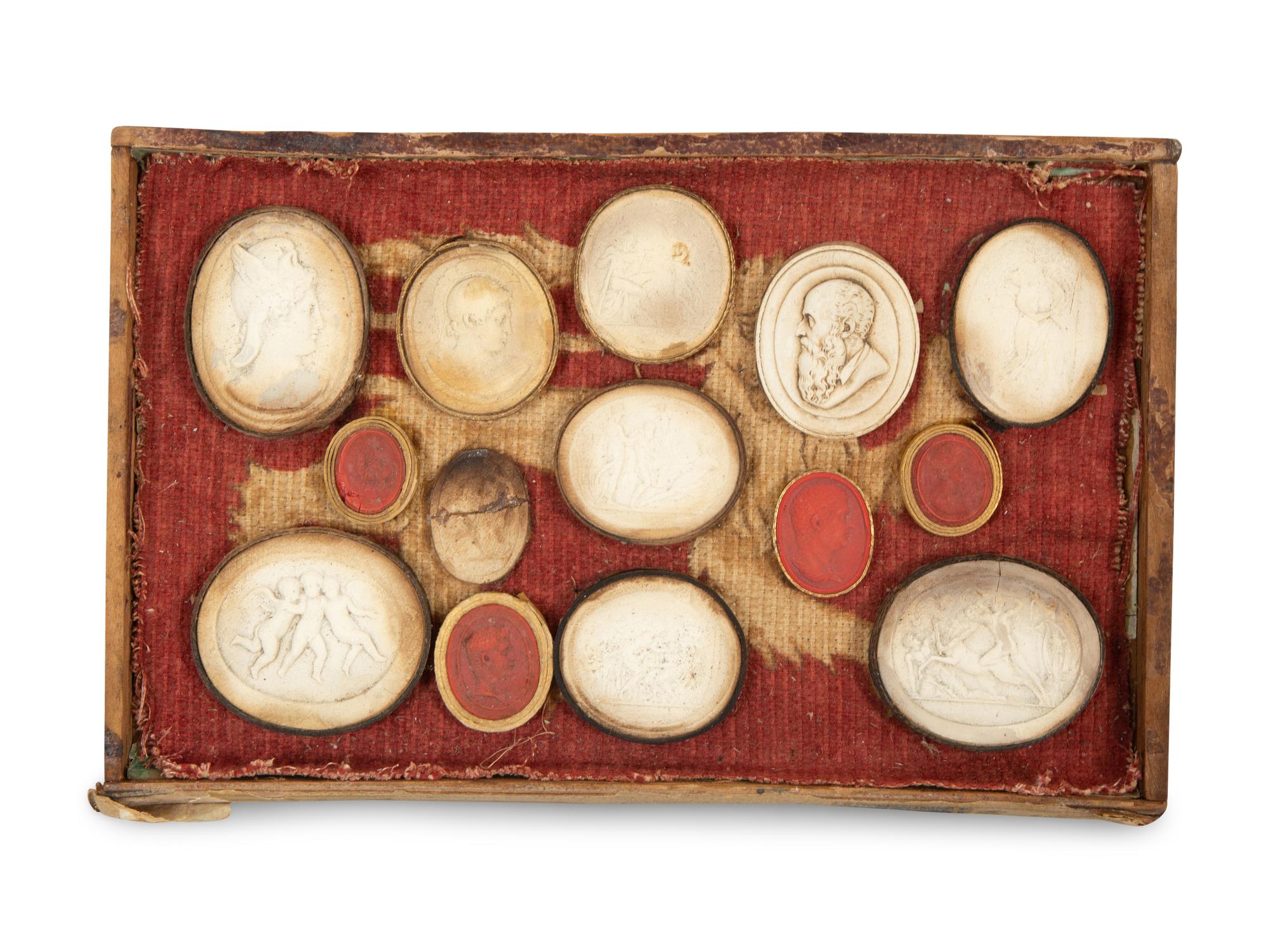A Group of Grand Tour Plaster Intaglios