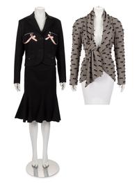 John Galliano Jacket and Two-Piece Skirt Suit, 2000-10