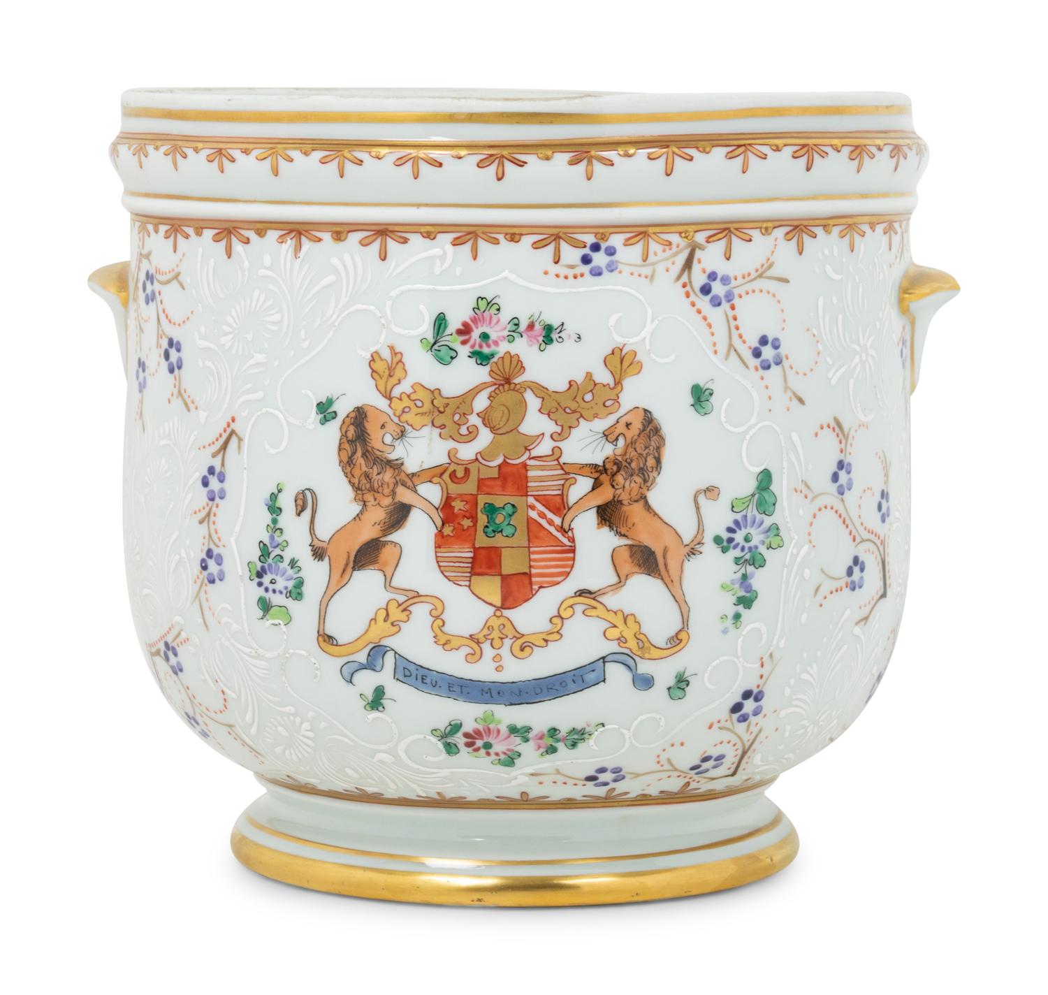 A Samson Porcelain Cache Pot
