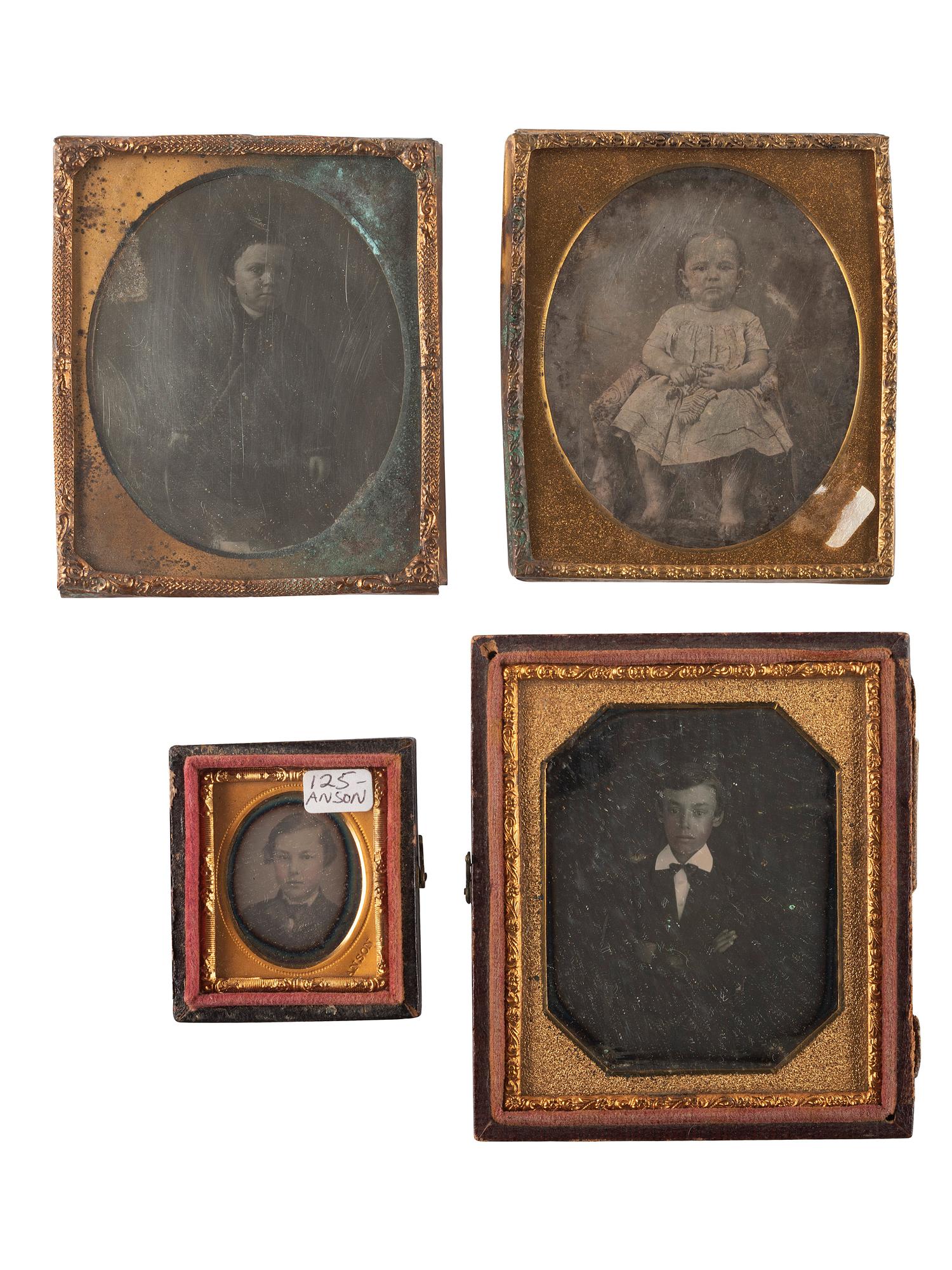 [EARLY PHOTOGRAPHY]. A group of 21 daguerreotypes of children of varying ages, incl. toddlers and teenagers.