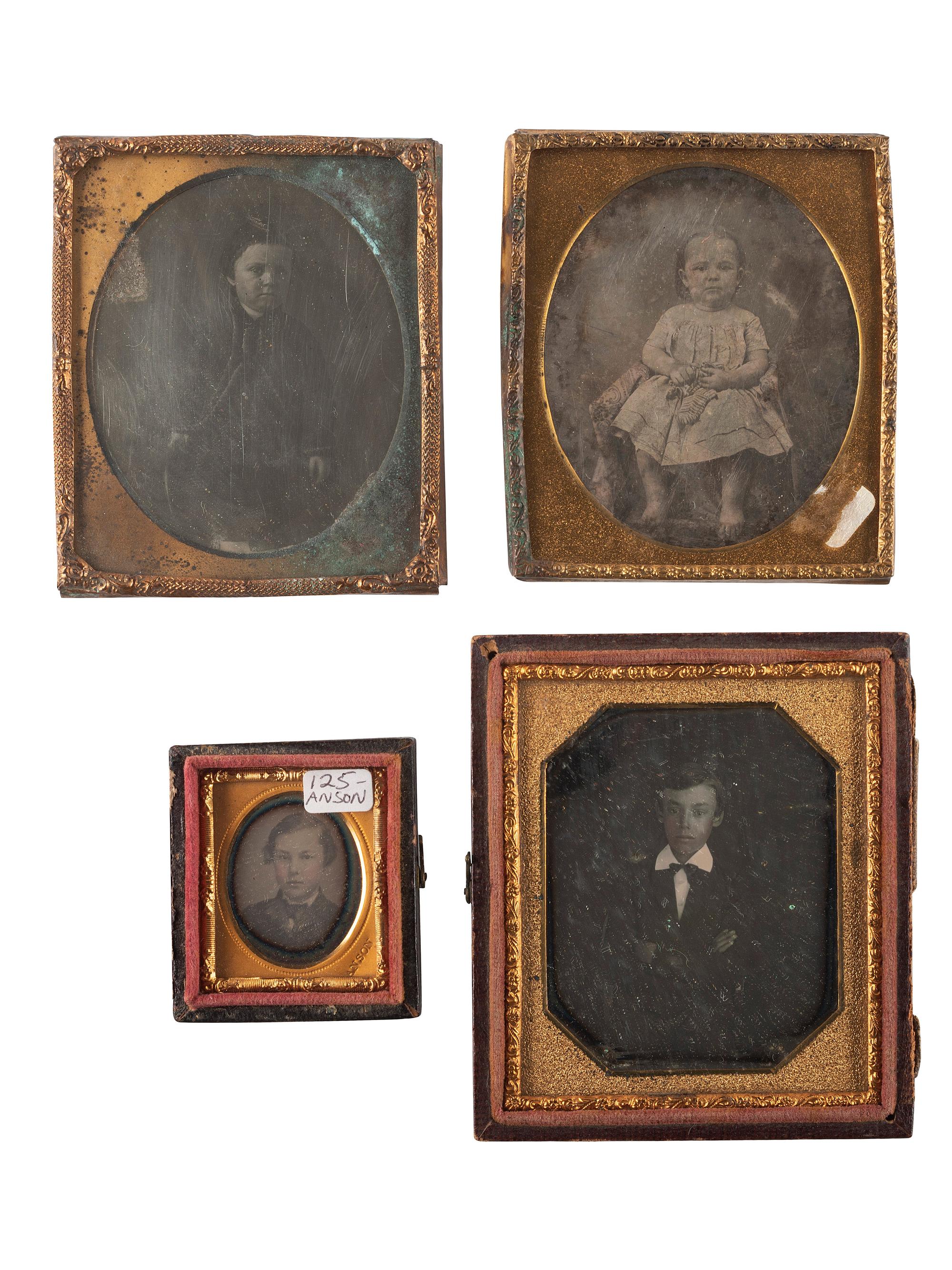 [EARLY PHOTOGRAPHY]. A group of 21 daguerreotypes of children of varying ages, incl. toddlers and teenagers.