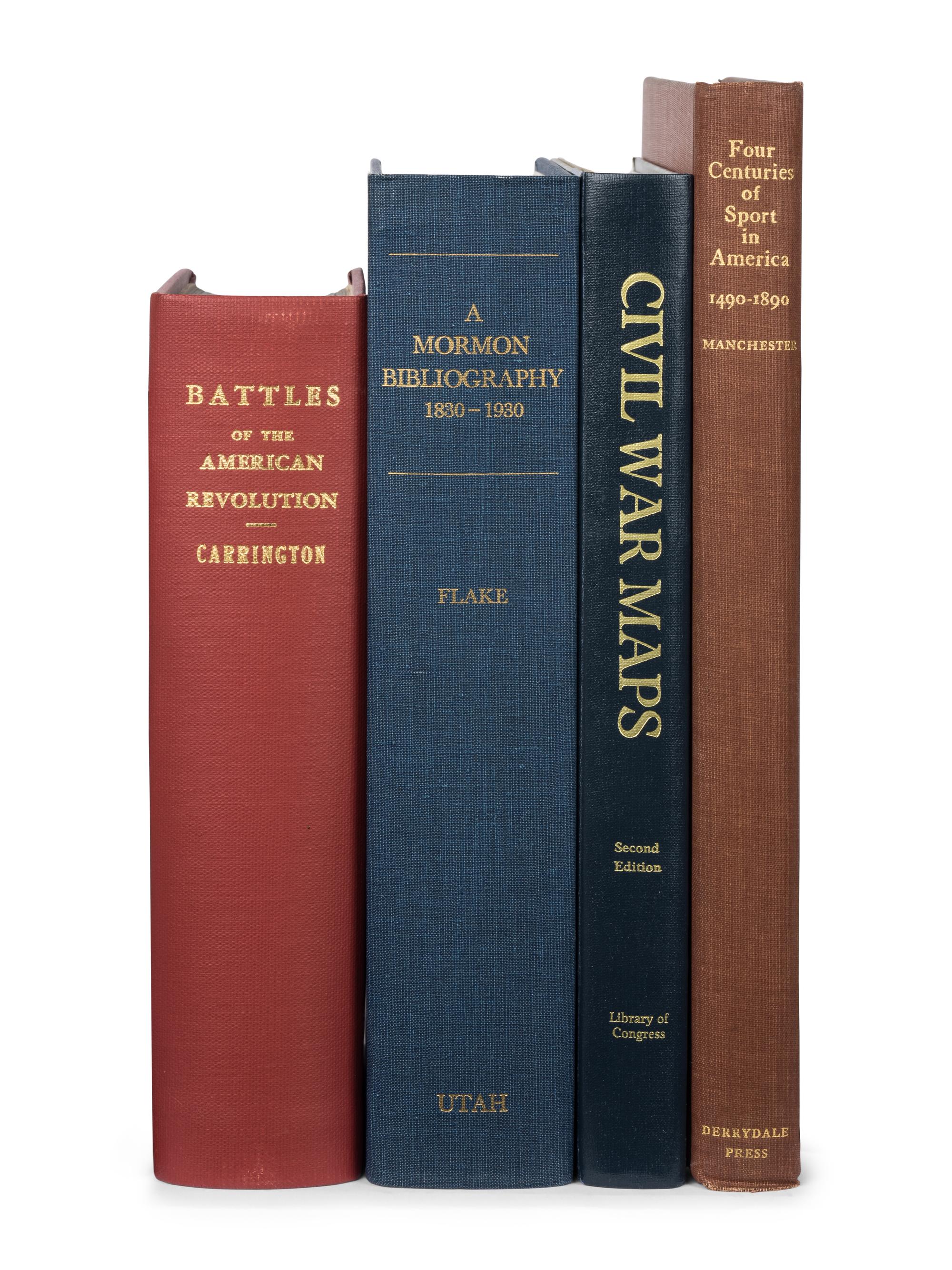 [AMERICANA -- BIBLIOGRAPHIES]. A group of 6 works, comprising: