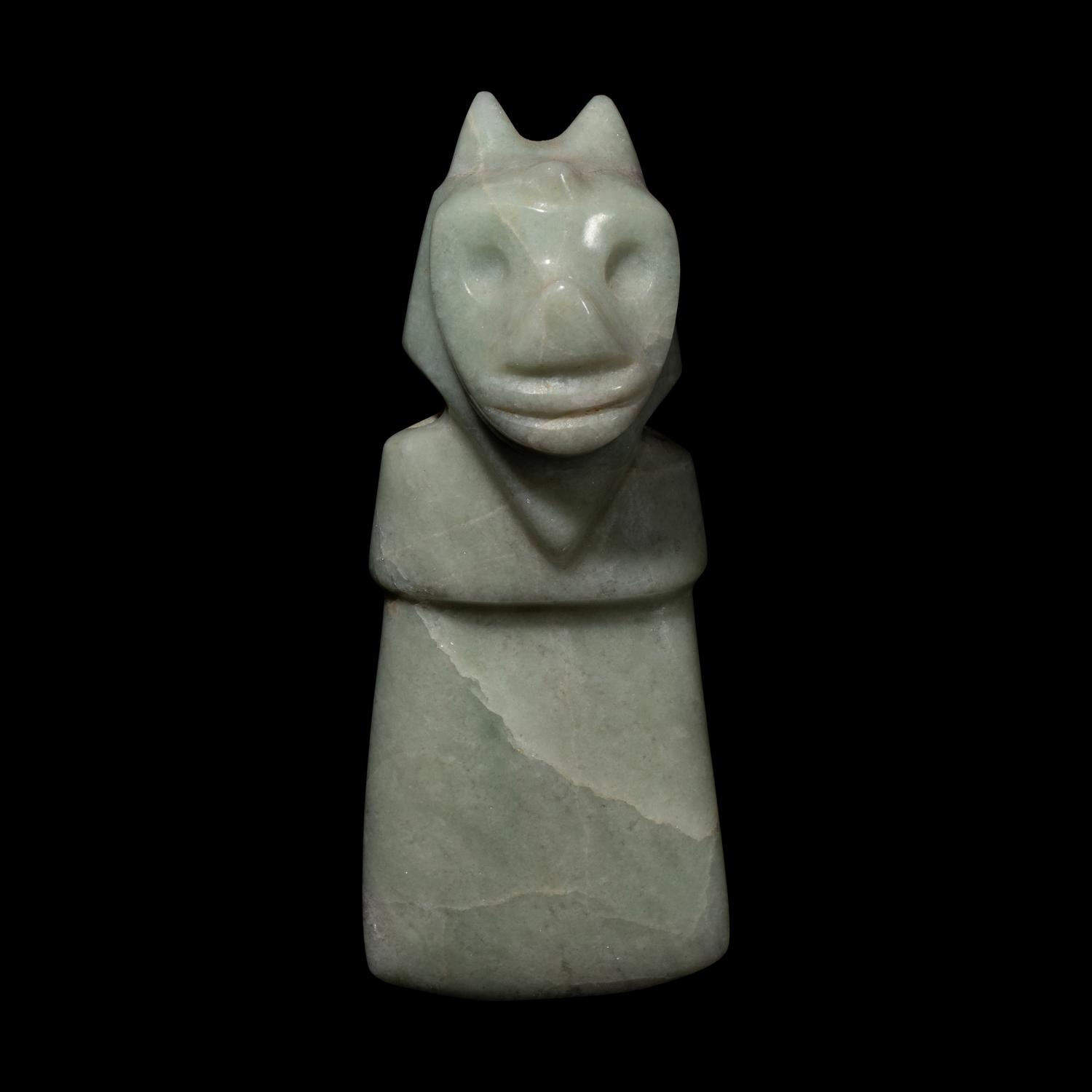 A Costa Rican Jade Avian Pendant
