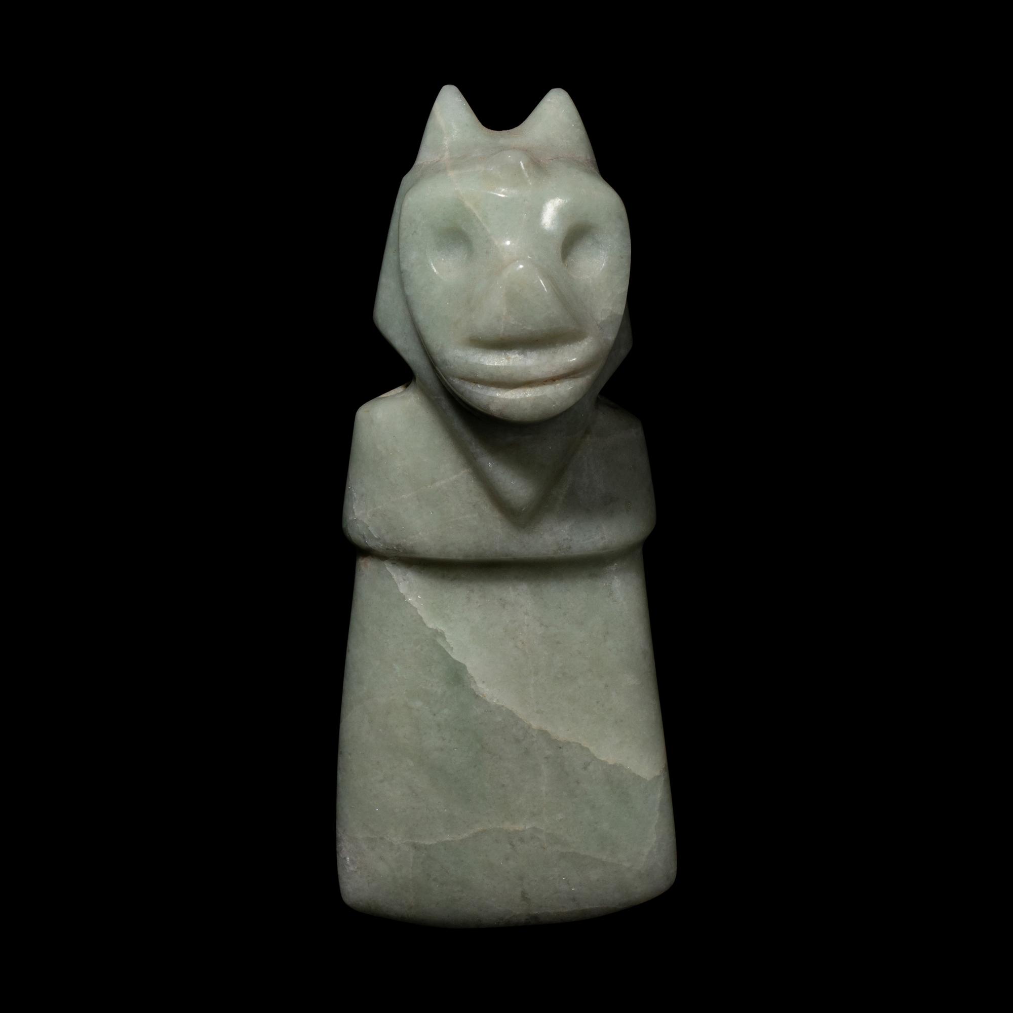 A Costa Rican Jade Avian Pendant