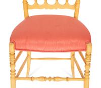 A Pair of Chiavari Chair Company Turned Maple Accent Chairs