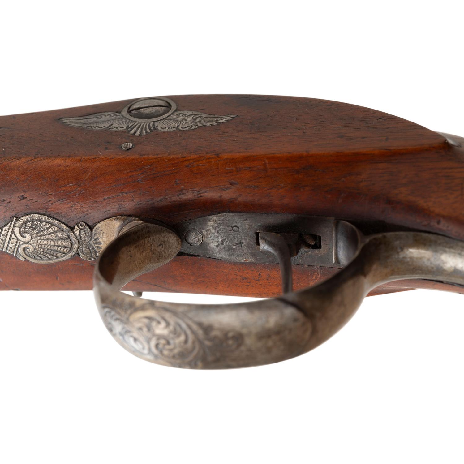 Pair of mid-19th Century Germanic Percussion Target Pistols by A. Dickore of Giessen