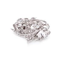 DIAMOND ROSE CONVERTIBLE BROOCH