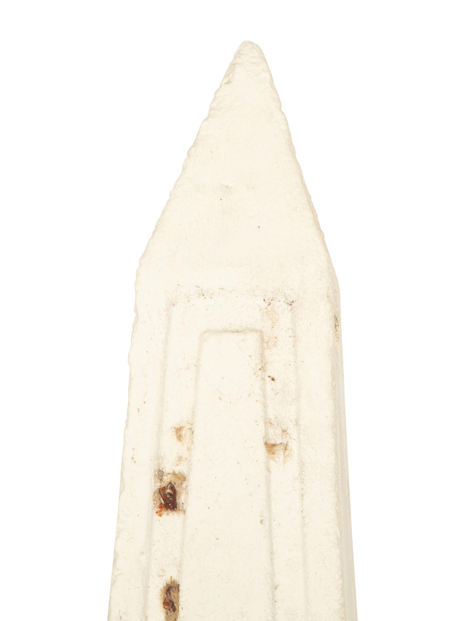 A Pair of Cast Stone Obelisks