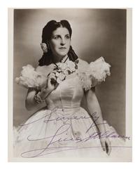 [20TH-CENTURY OPERA SINGERS]. A group of 6 photographs of opera singers from the 1940s, most signed, comprising images of: