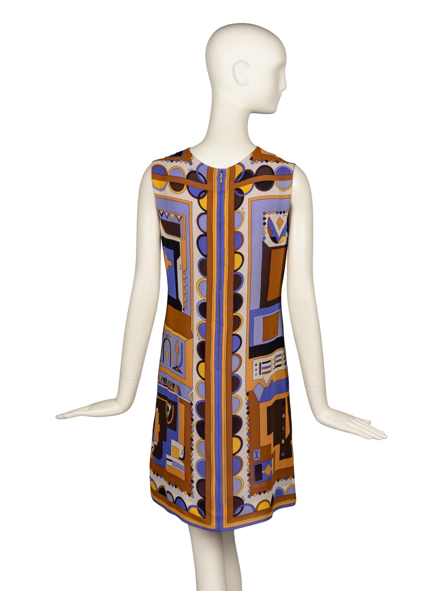 Emilio Pucci, Printed Silk Shift Dress, 1960's