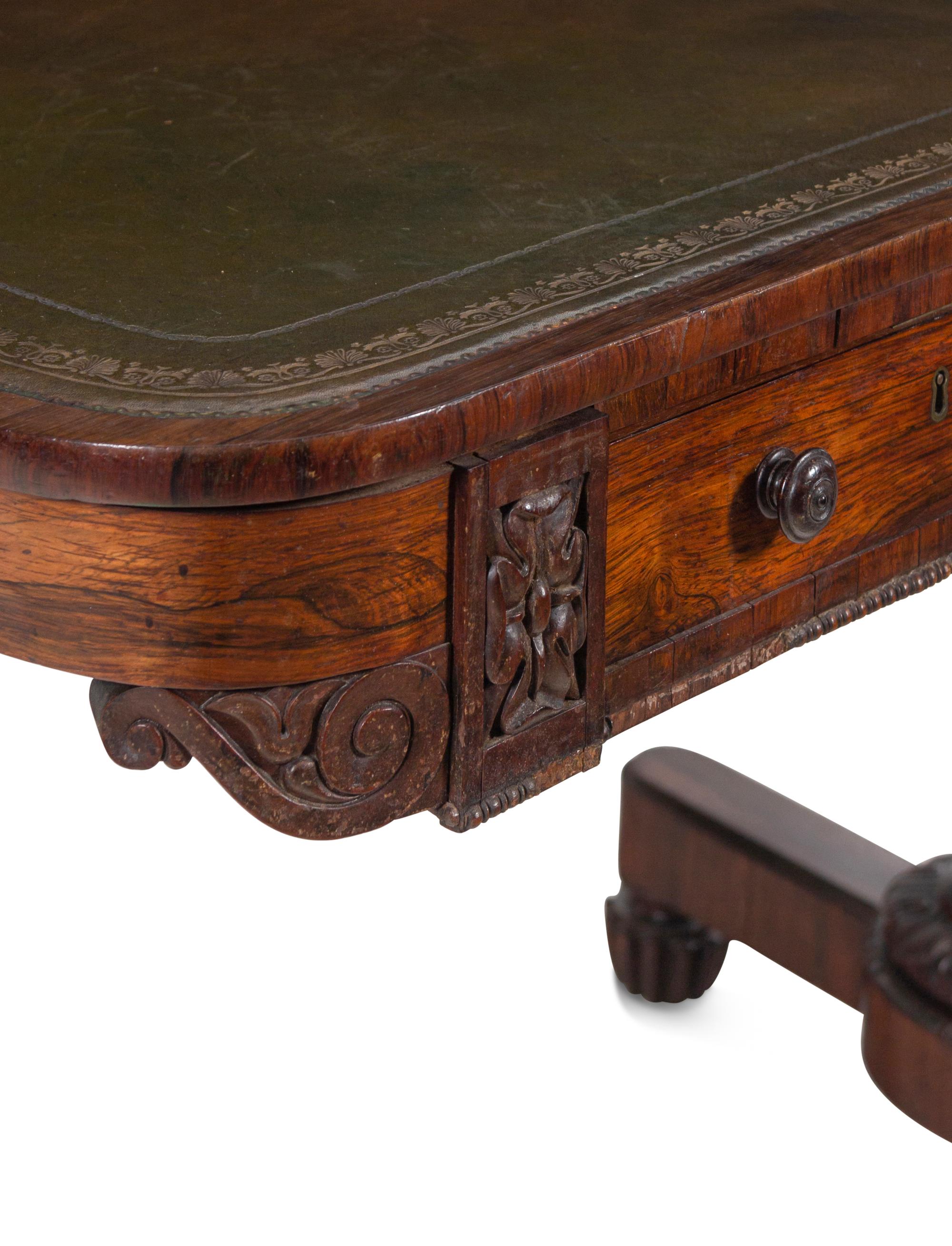 A Regency Rosewood Writing Table