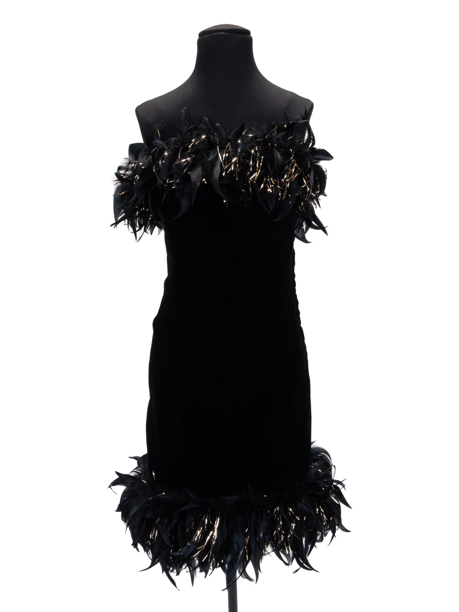 Three Designer Dresses: Valentino, Adele Simpson, Yves Saint Laurent, 1980-90s