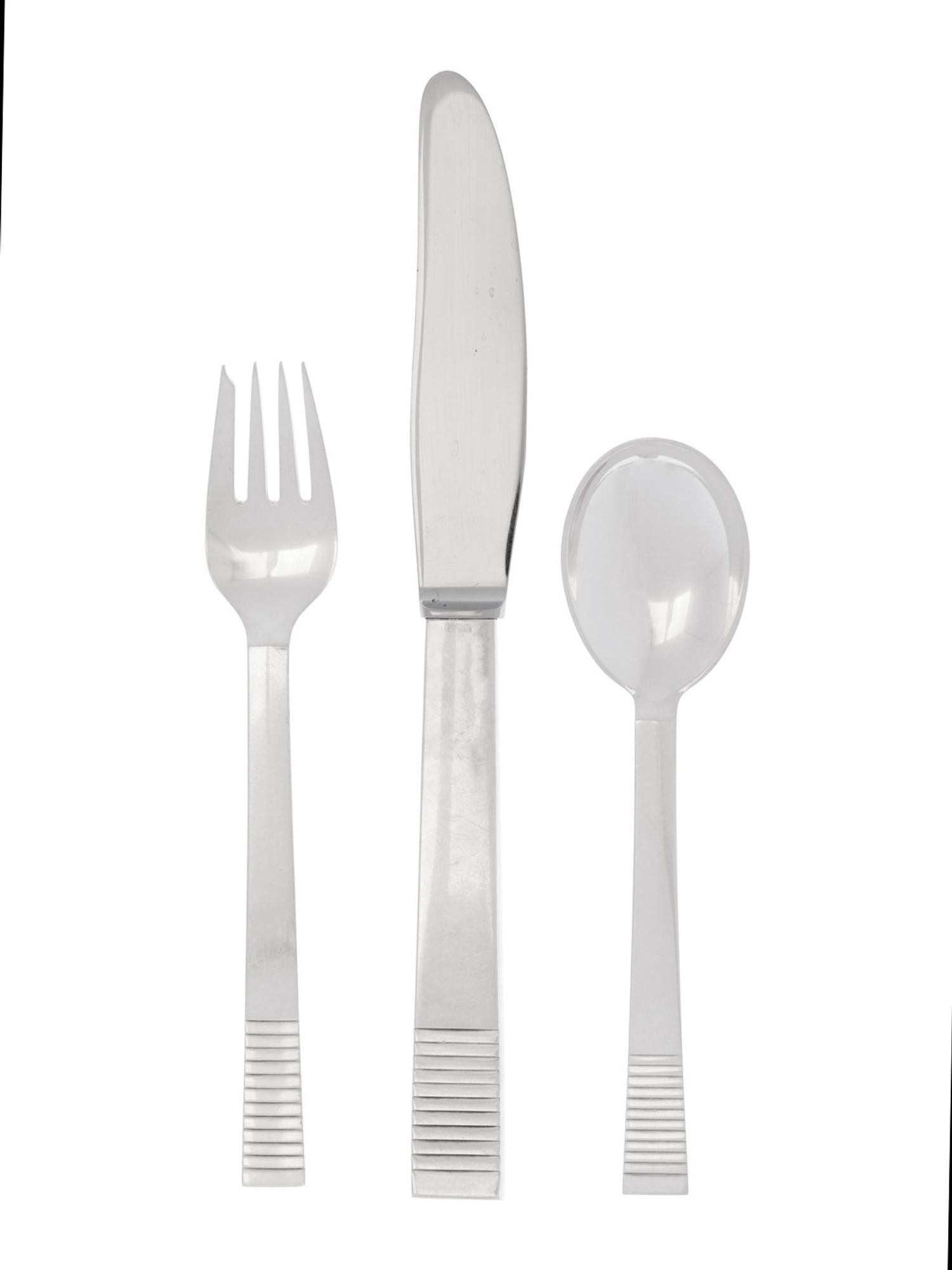 A Georg Jensen Silver Flatware Service