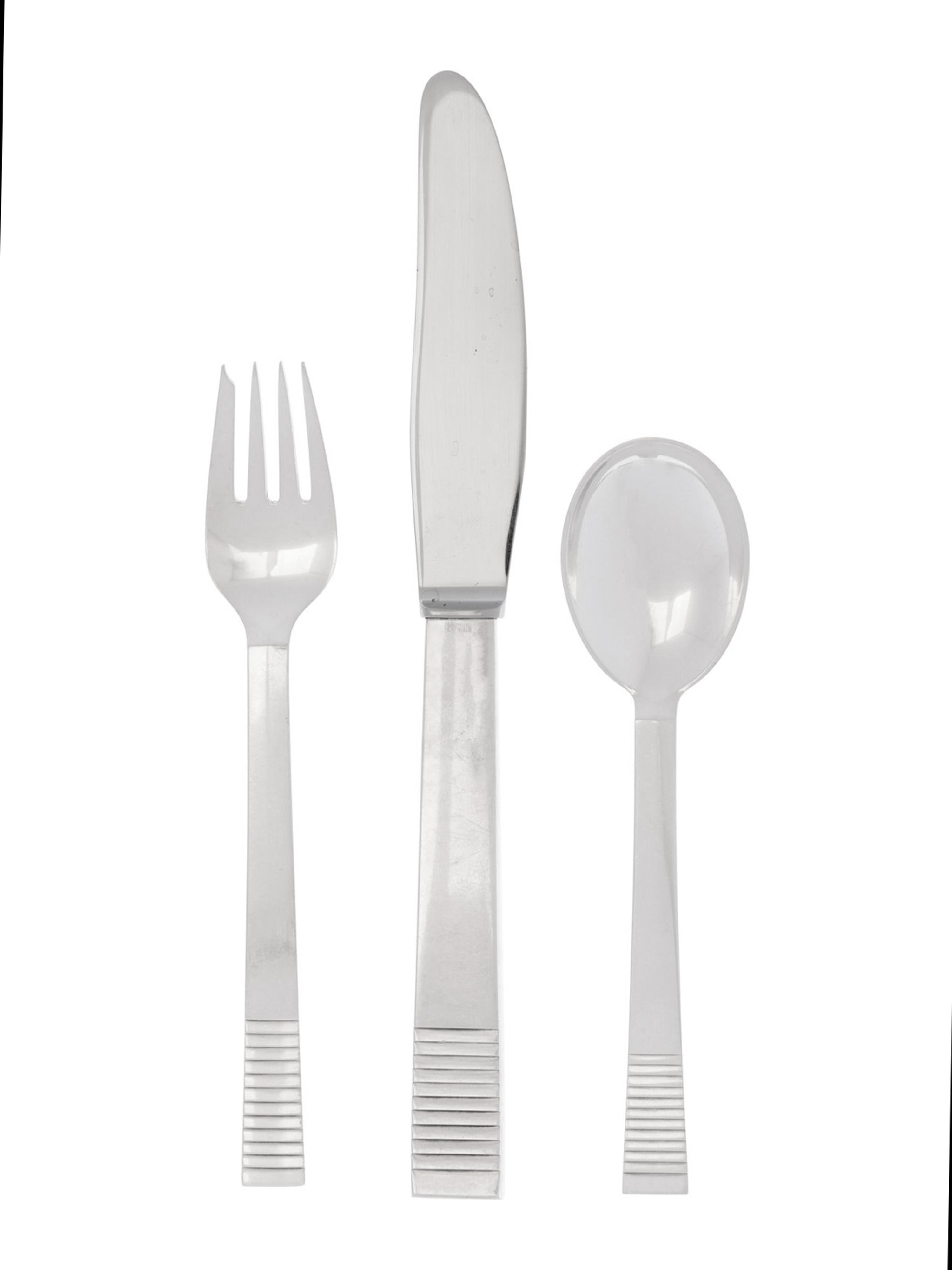 A Georg Jensen Silver Flatware Service
