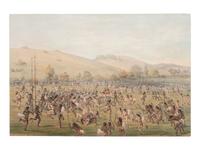 [CATLIN, George (1796-1872).] Buffalo Dance. No. 8 . AND Ball-Play. No. 23.