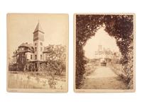 Thomas Carnegie [CARNEGIE, Thomas (1843-1886)]. HAVENS, O. Pierre (1838-1912), photographer. A group of 6 photographs of "Dungeness," Thomas Carnegie's Cumberland Island, Georgia, estate, including views of the grounds, family, and friends. ca 1880s.
