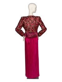 Mary McFadden Pink Gown and Embellished Evening Jacket
