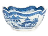 A Canton Export Porcelain Center Bowl