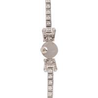 JAEGER-LECOULTRE, PLATINUM AND DIAMOND WATCH