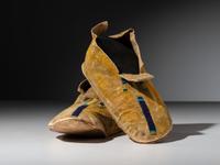 Cheyenne Beaded Hide Moccasins