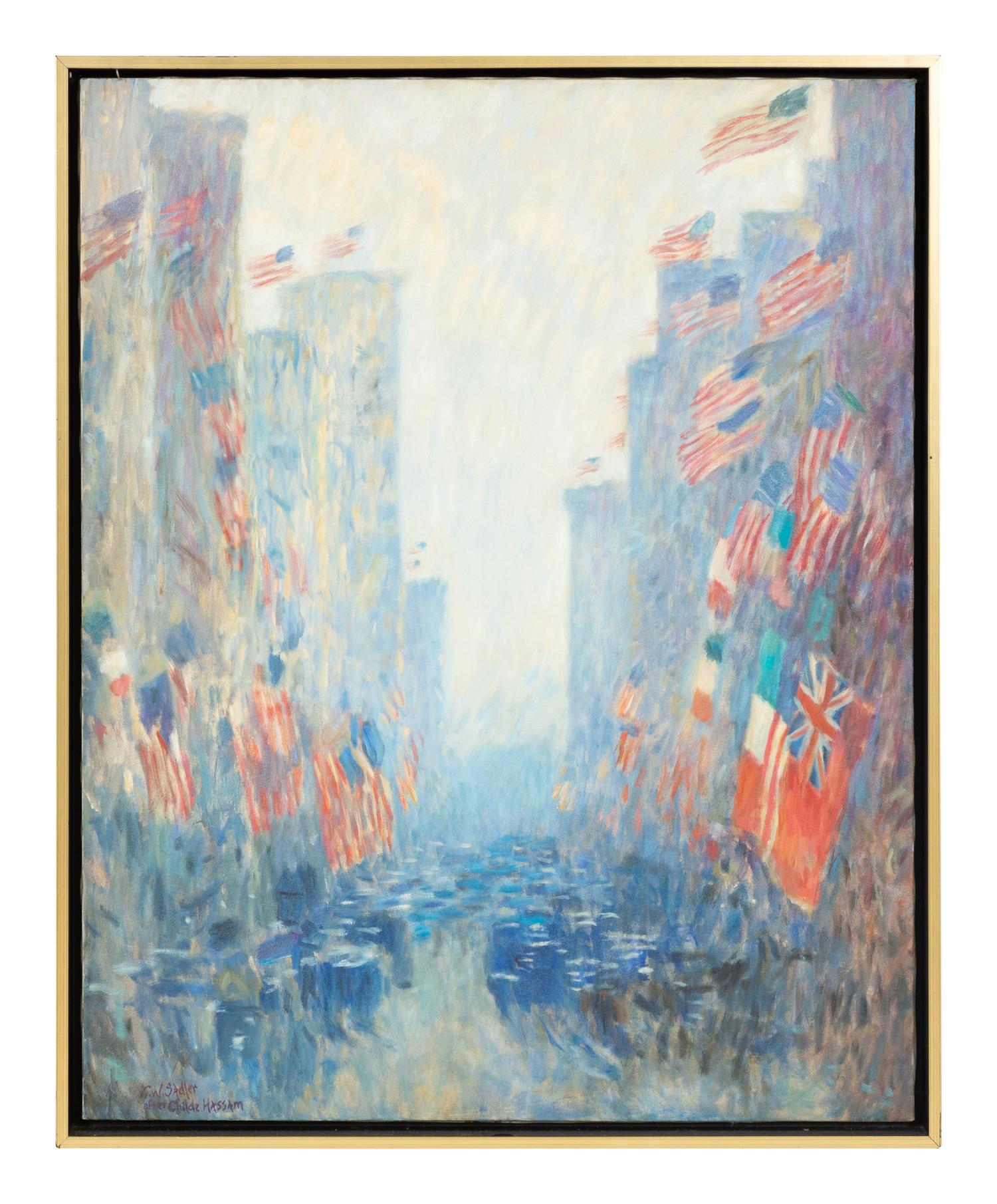 Afternoon on the Avenue, 1917 (after Childe Hassam)
