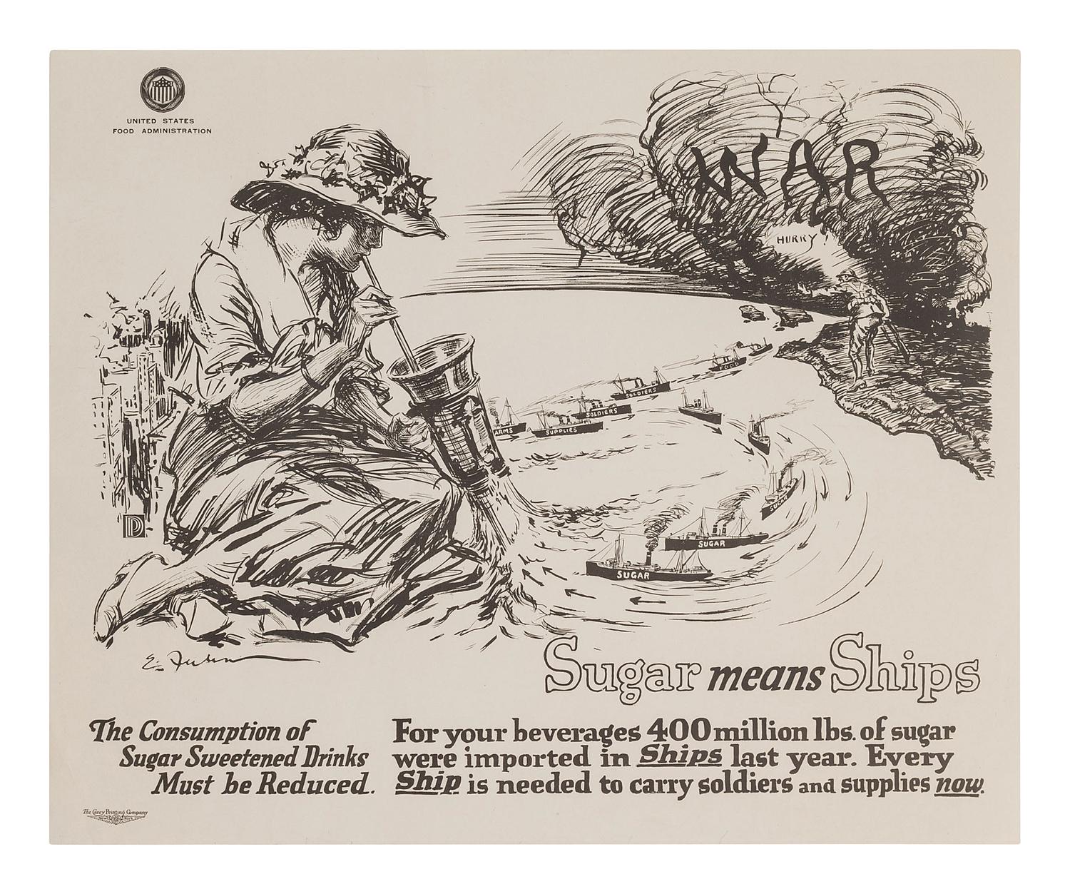 [WWI]. 5 posters issued by the Red Cross and the US Food Administration.