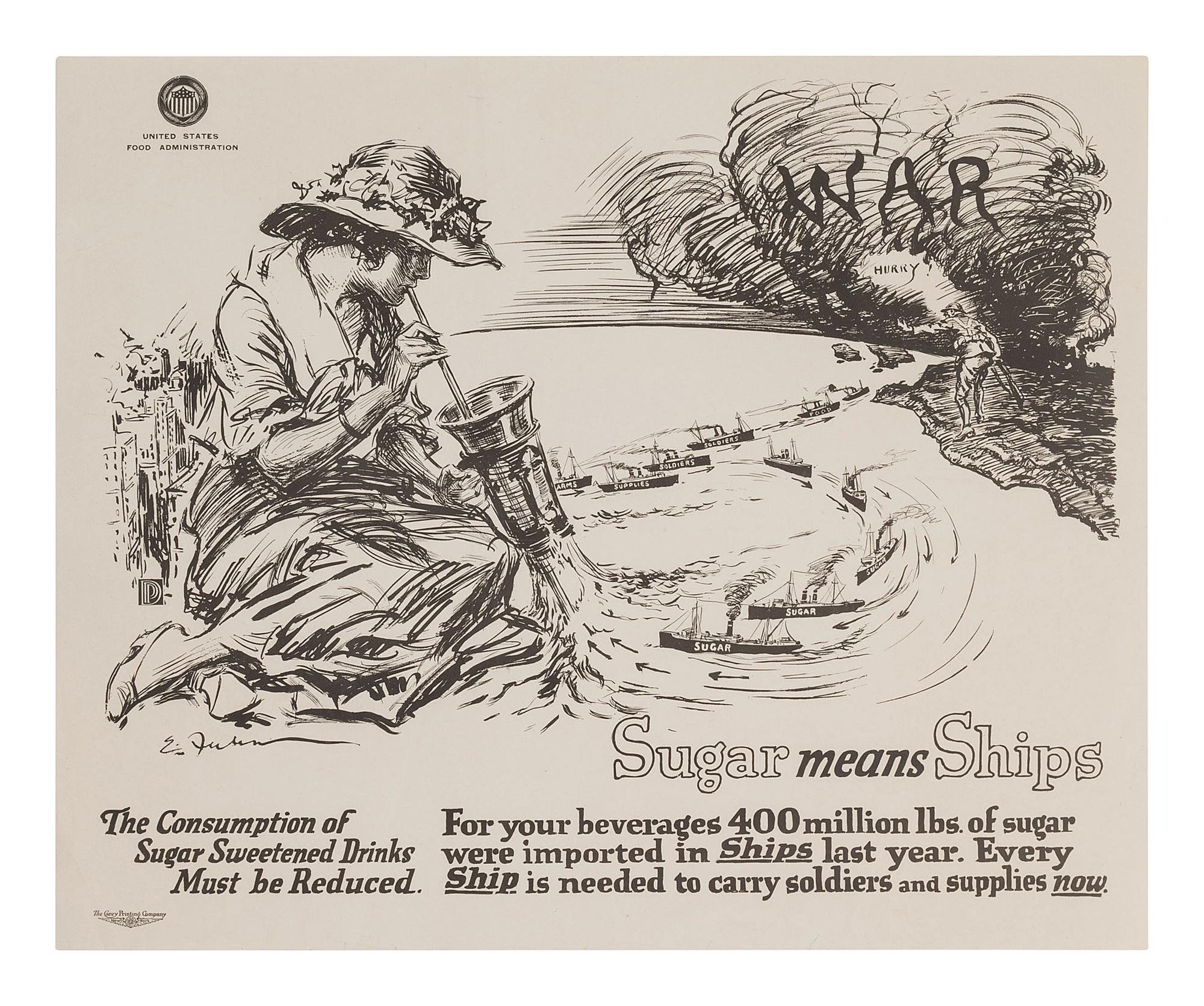 [WWI]. 5 posters issued by the Red Cross and the US Food Administration.