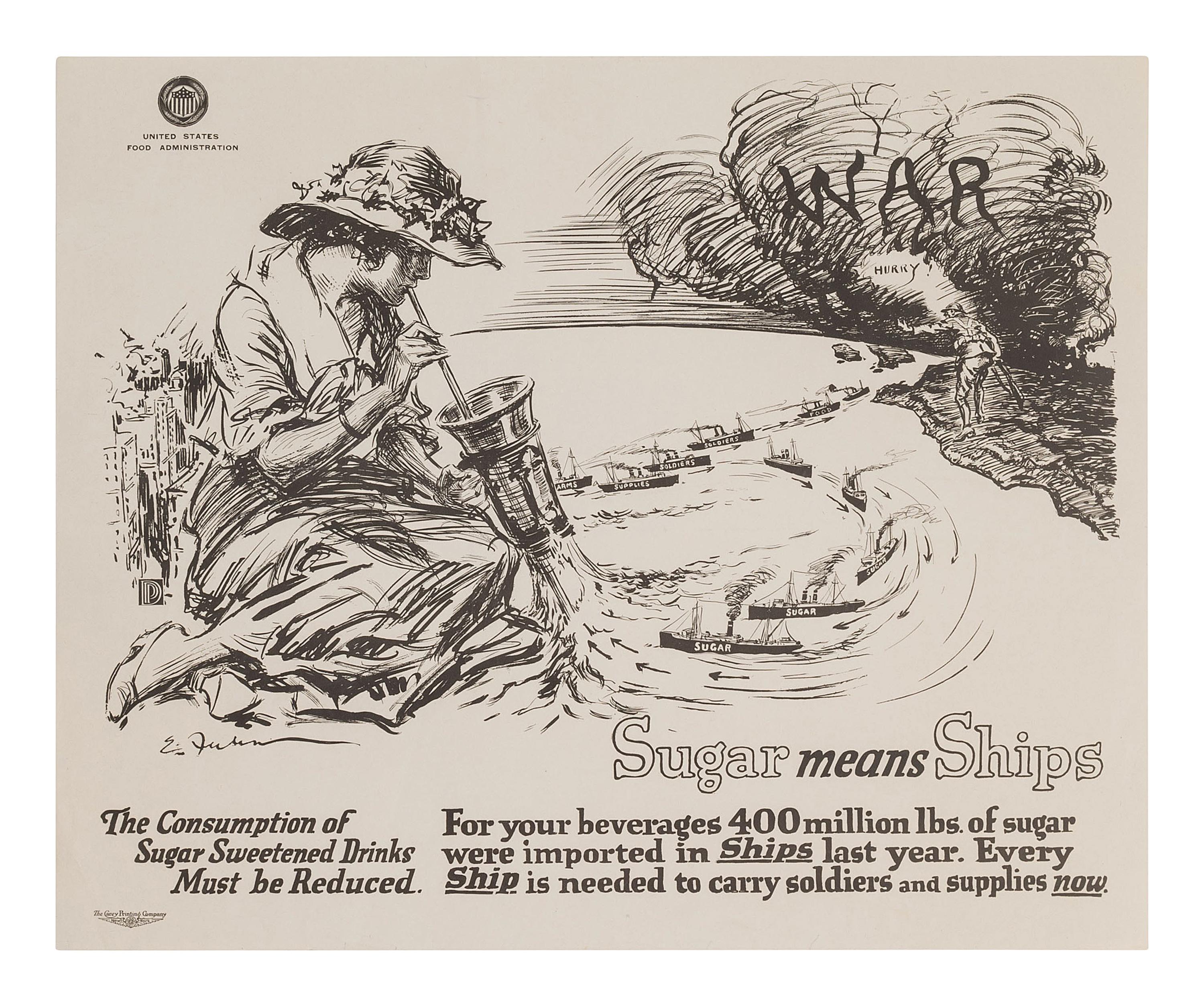 [WWI]. 5 posters issued by the Red Cross and the US Food Administration.