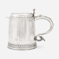 A silver covered tankard Peter Van Dyck (1684-1750), New York, NY, circa 1720