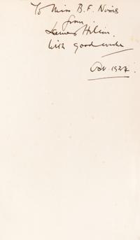 HILTON, JAMES. Goodbye Mr. Chips! London, 1934. First edition, inscribed.