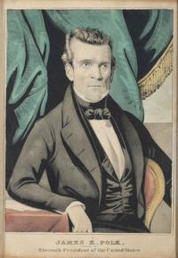 [POLITICS]. A group of 3 lithographs, incl. portraits of Andrew JACKSON, James K. POLK, and Abraham LINCOLN.