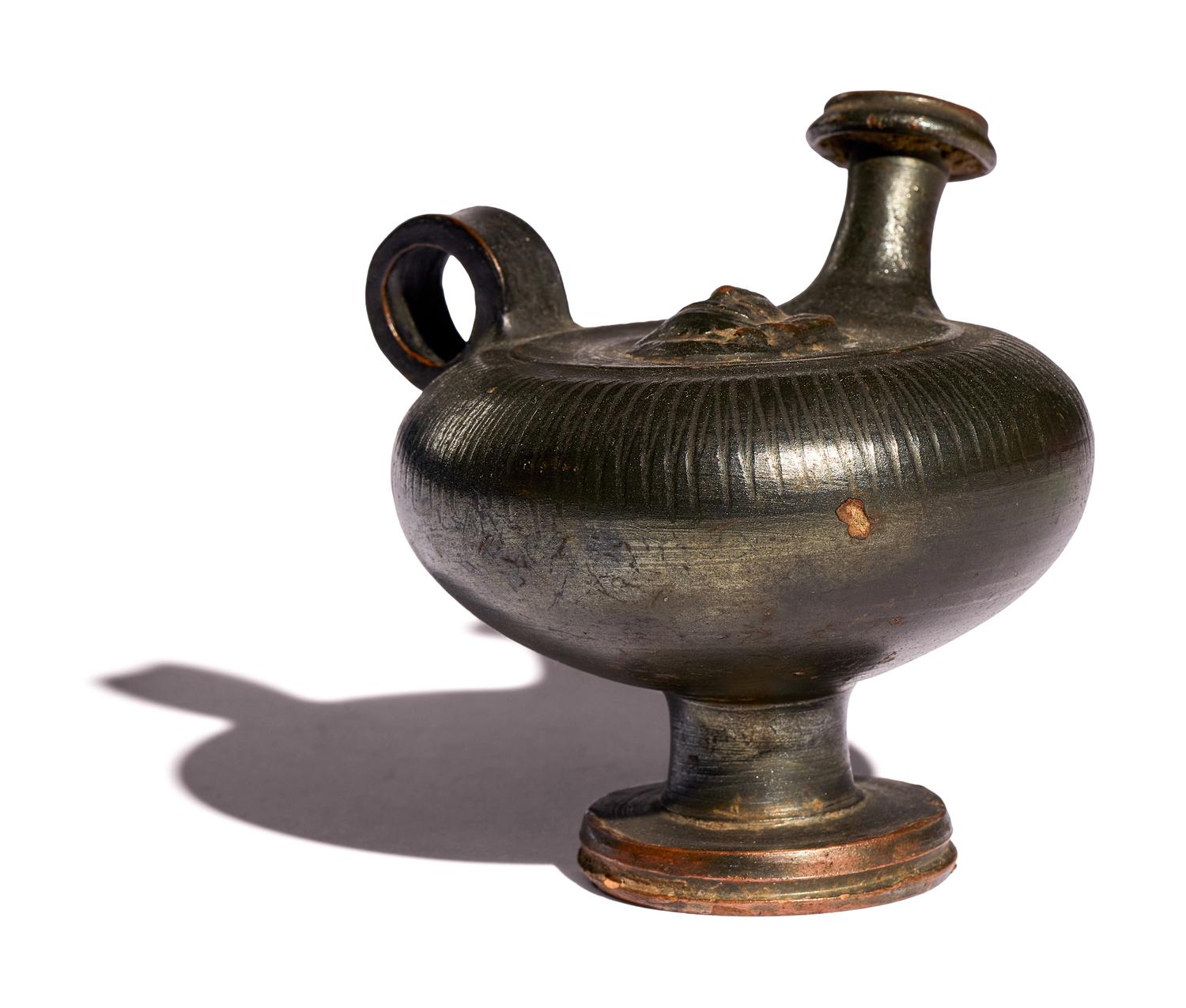 A Campanian Black-Glazed Guttus