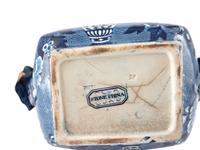 A Group of Blue and White Staffordshire Tableware