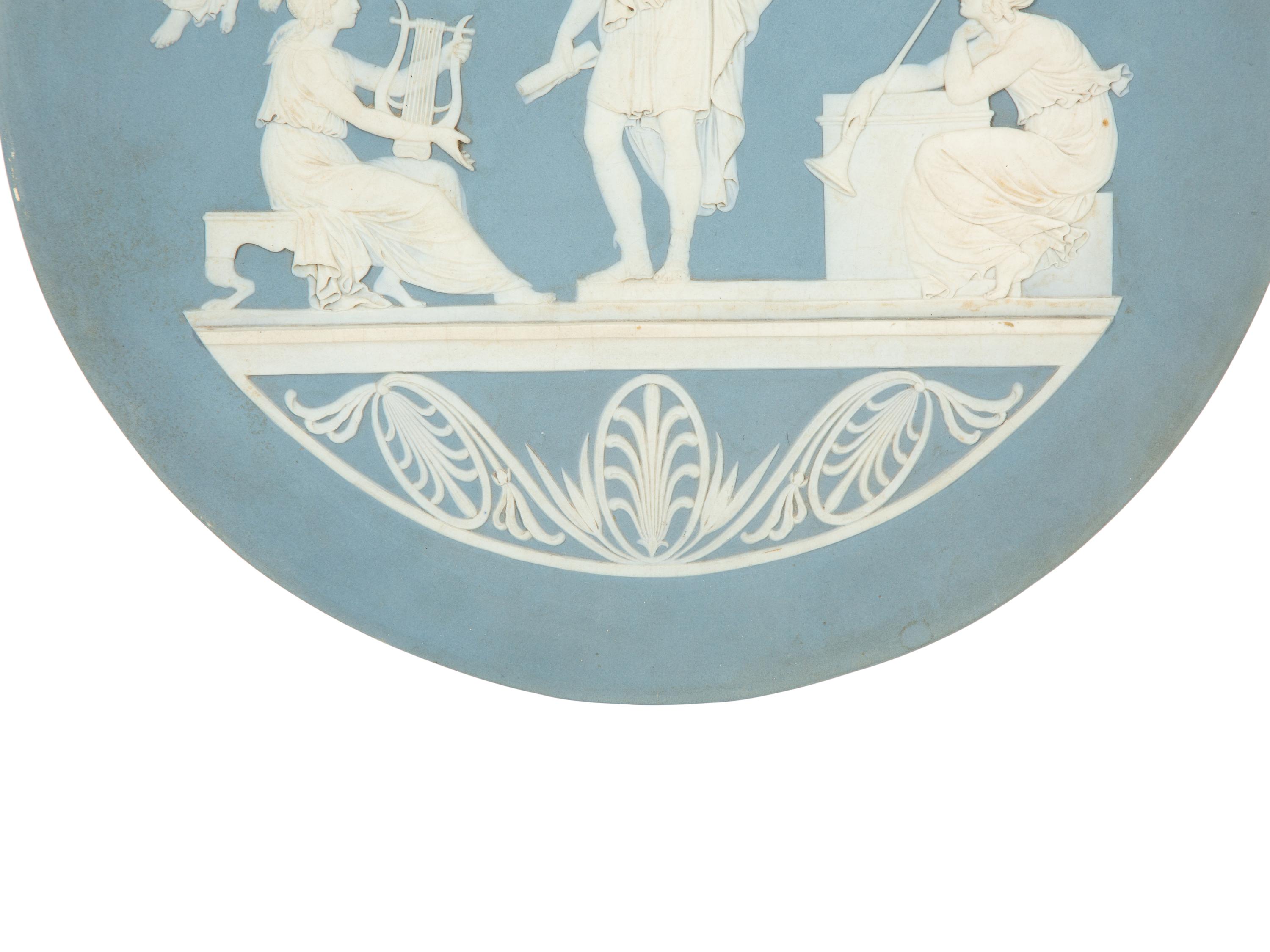 A Wedgwood Jasperware Plaque, The Apotheosis of Virgil