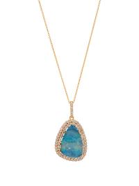 OPAL AND DIAMOND PENDANT/NECKLACE