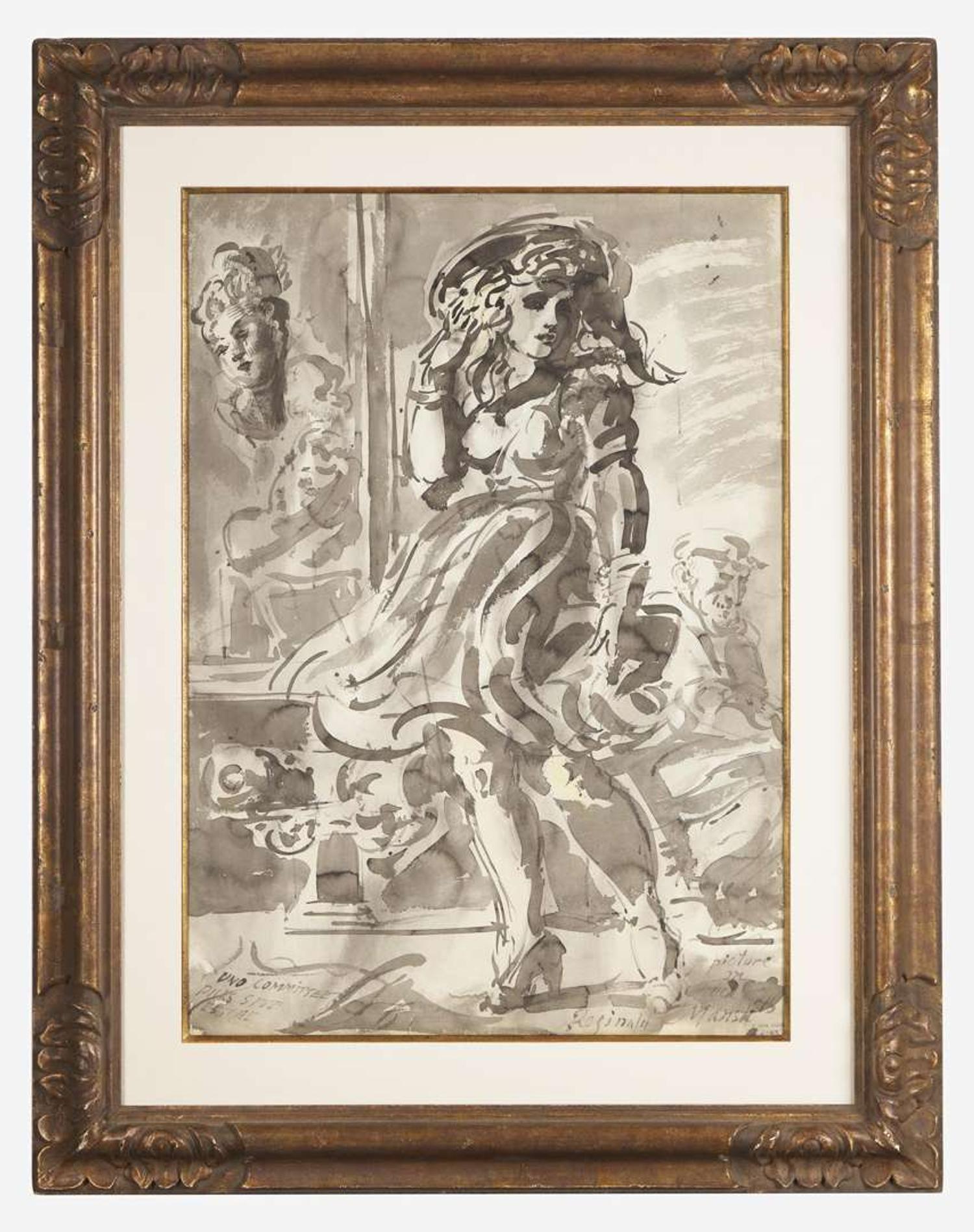 Reginald Marsh (American, 1898-1954) - Uno Committee (Picks Site Estate): A Double-Sided Work