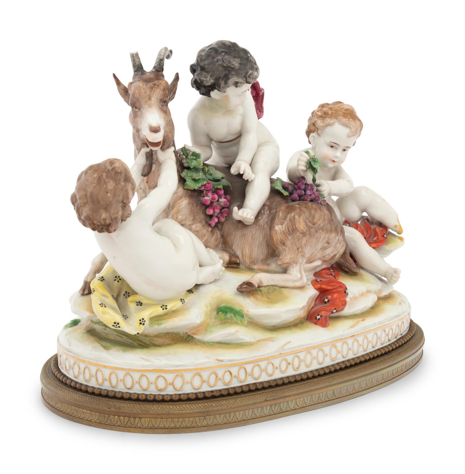A Volkstedt Porcelain Figural Group