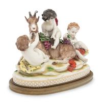 A Volkstedt Porcelain Figural Group