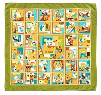 An Hermes 90cm Silk Scarf, 36"x36".