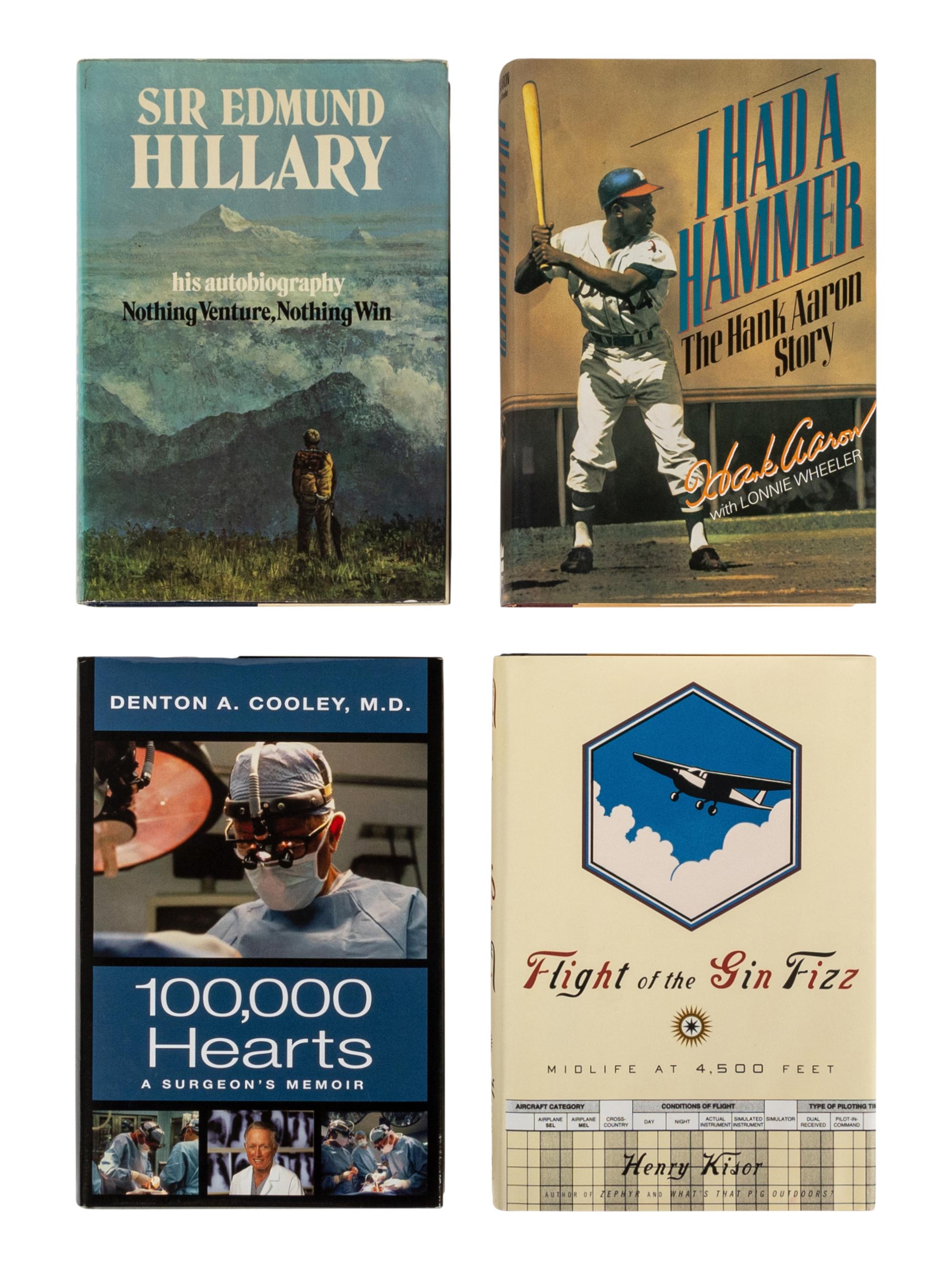 [BIOGRAPHY]. A group of 13 works, MOST FIRST EDITIONS, MOST SIGNED, comprising: