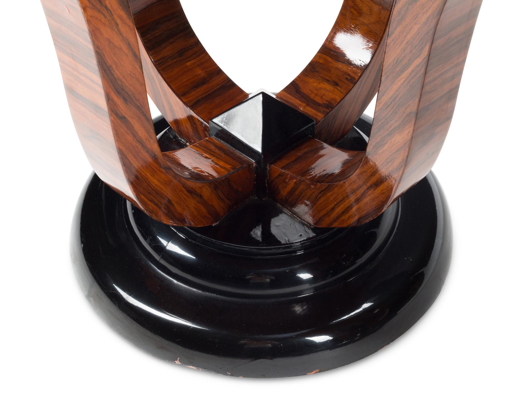 A Pair of Art Deco Style Part-Ebonized Side Tables