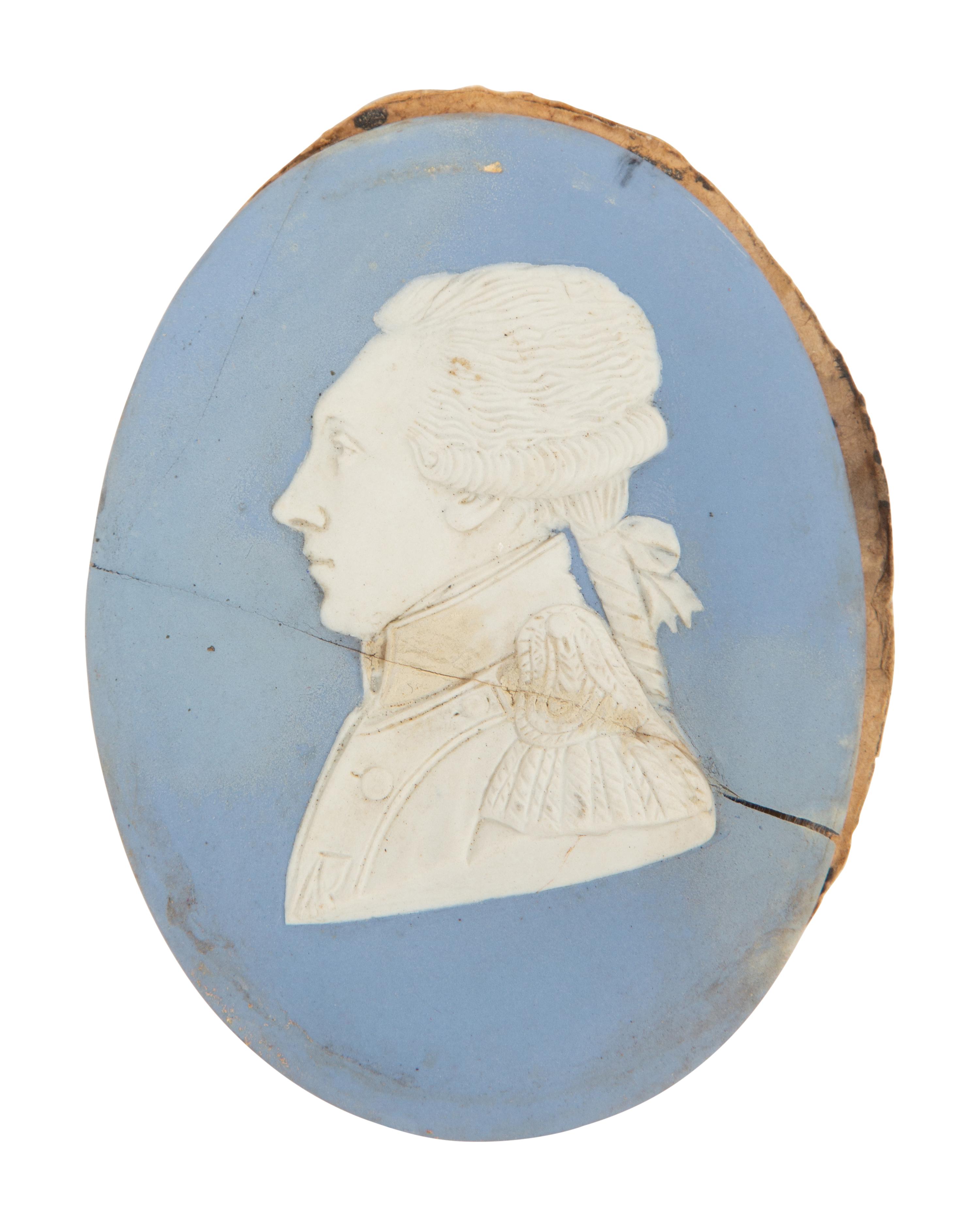 Three Wedgwood Japserware Portrait Plaques of Famous Americans