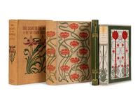 [PUBLISHER'S TRADE BINDINGS - AMERICAN]. A group of 4 bindings with floral designs, comprising: