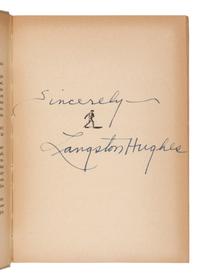 [AFRICAN-AMERICAN LITERATURE]. HUGHES, Langston (1902-1967). A group of 5 works, comprising: