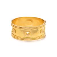 ELIZABETH LOCKE, YELLOW GOLD BANGLE BRACELET