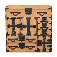 A Japanese Wood Tansu Chest