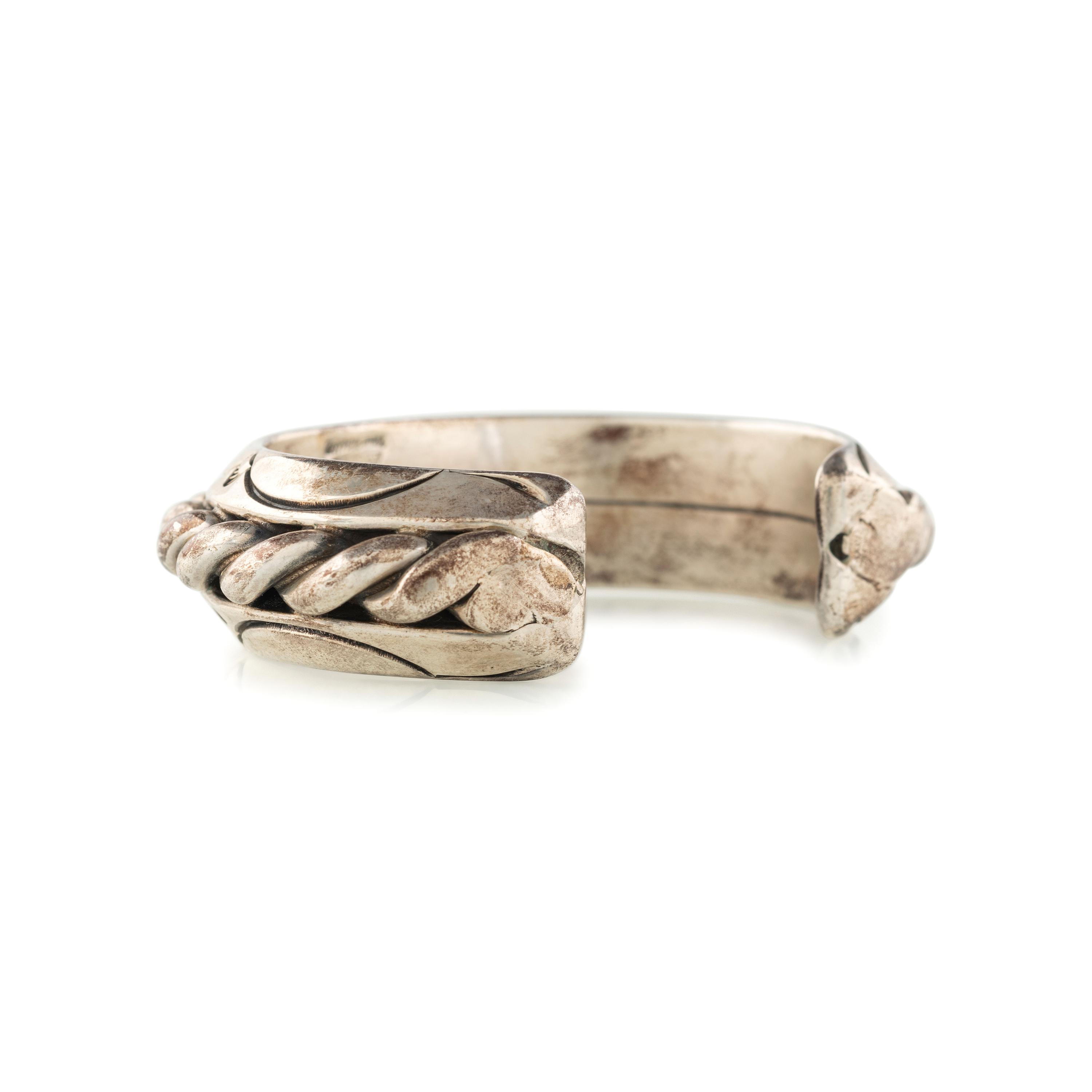 Heavy Sterling Silver Cuff Bracelet